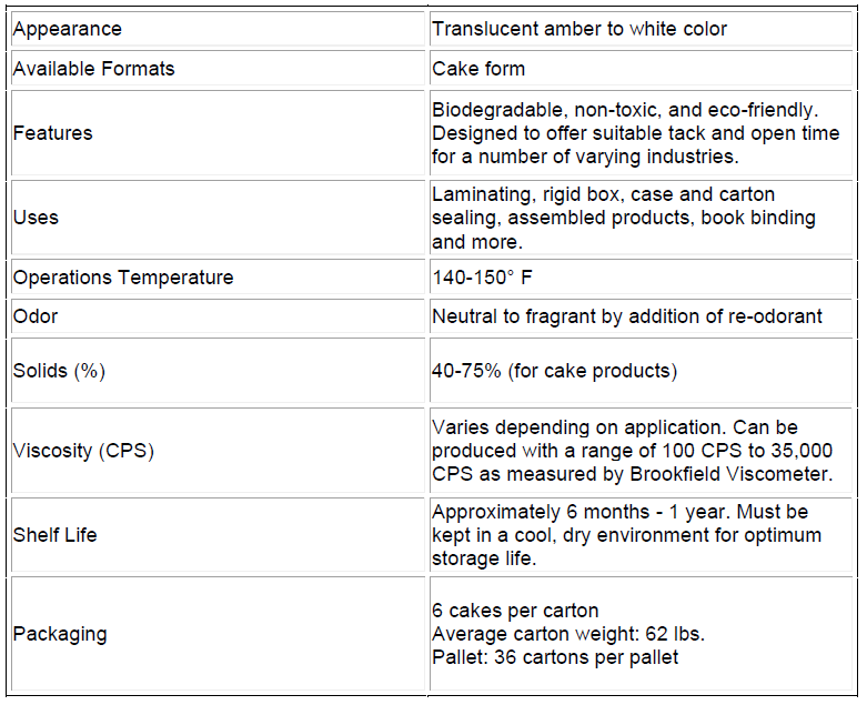 LD Davis Eco Friendly Protein Glue Technical Specification