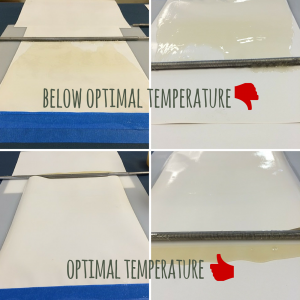 Optimal Running Temperature of Cake Glue